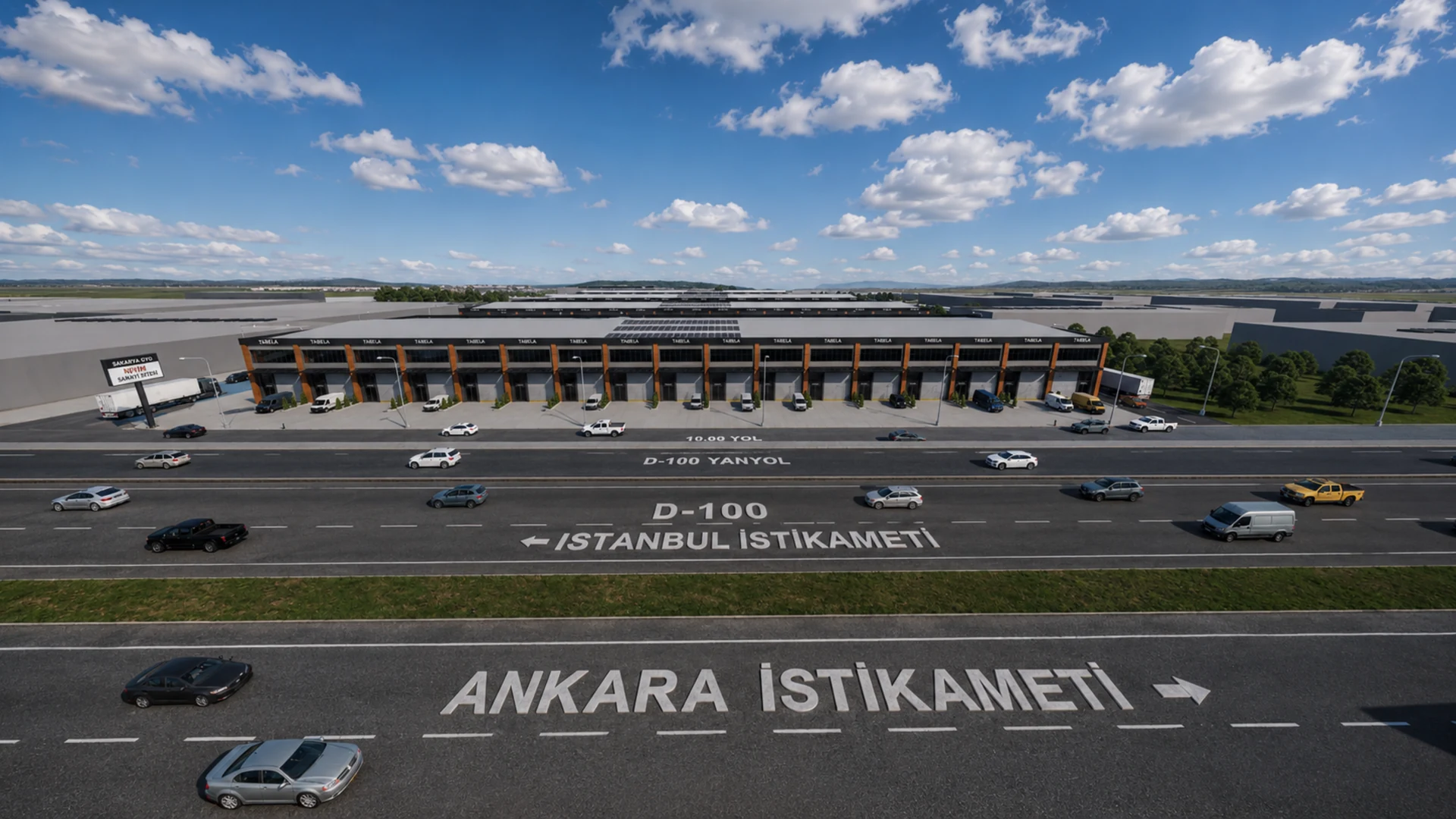 Nehir Sanayi Sitesi D-100 cephesi